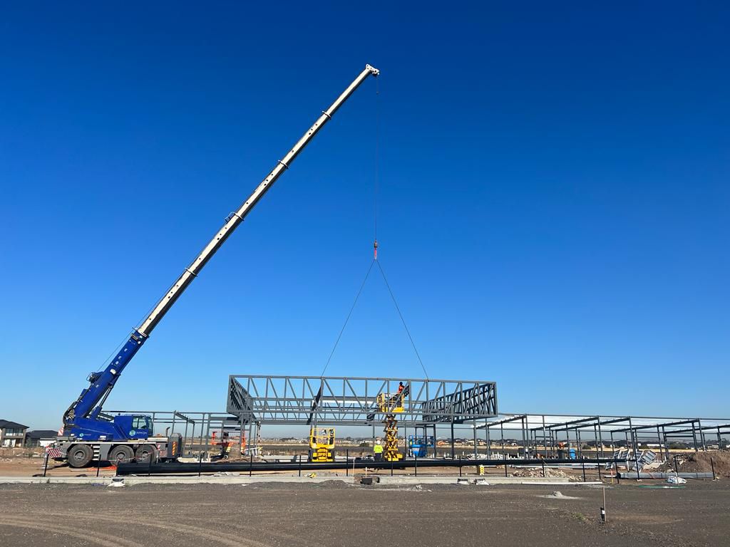 High Lift Crane in action