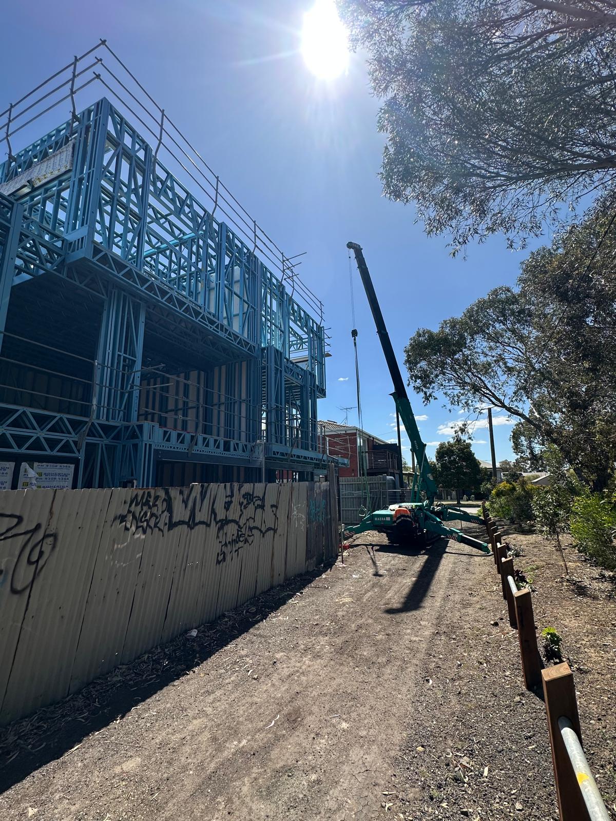 Mobile Crane on Road